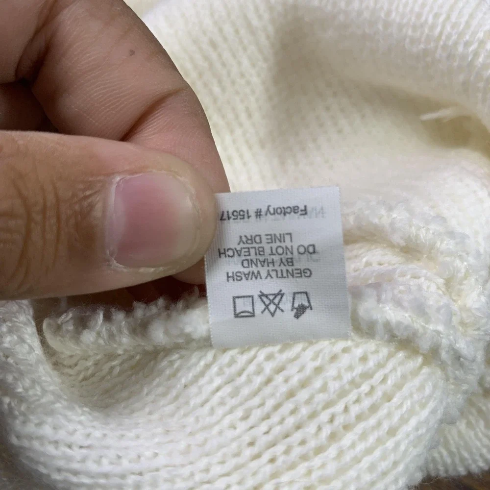 Adidas Hat Beanie Fitted Unisex White Trefoil Logo Knit Cuffed Winter One Size‎